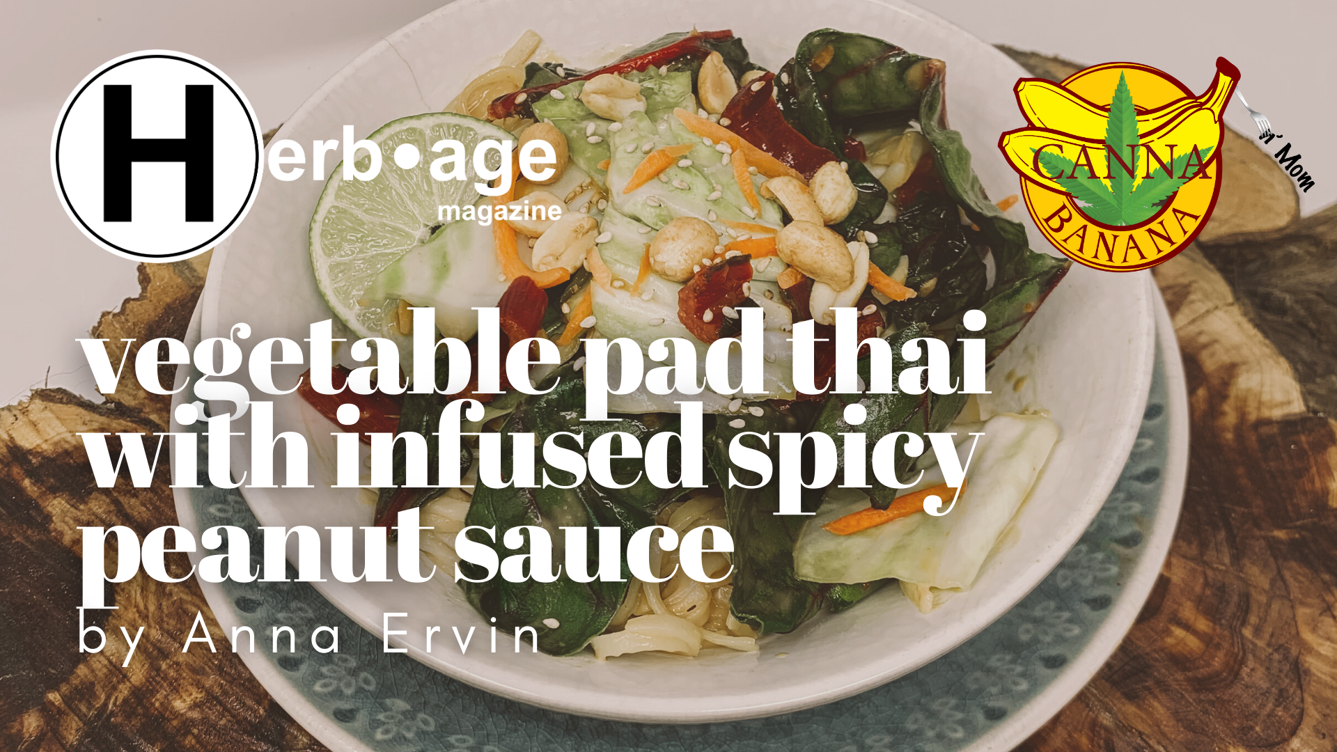 Vegetable Pad Thai with Infused Spicy Peanut Sauce